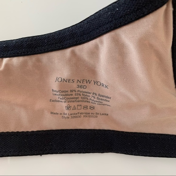 Jones New York 36D Black Padded Underwire Bra - Picture 9 of 10